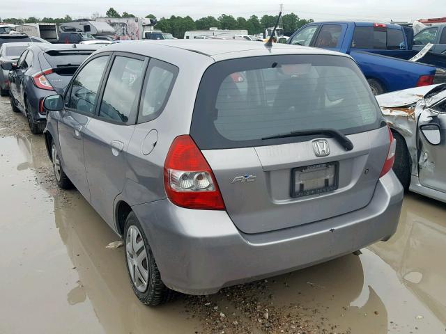 JHMGD38407S065164 - 2007 HONDA FIT SILVER photo 3