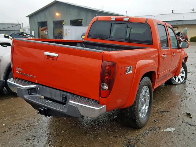 1GCHTDFE5C8125344 - 2012 CHEVROLET COLORADO L ORANGE photo 4