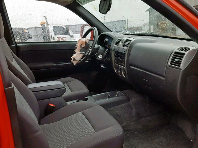 1GCHTDFE5C8125344 - 2012 CHEVROLET COLORADO L ORANGE photo 5