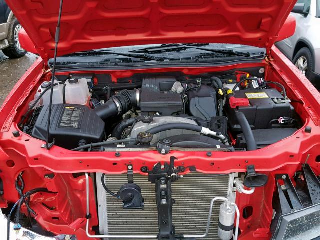 1GCHTDFE5C8125344 - 2012 CHEVROLET COLORADO L ORANGE photo 7