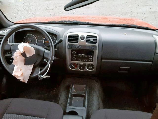 1GCHTDFE5C8125344 - 2012 CHEVROLET COLORADO L ORANGE photo 9