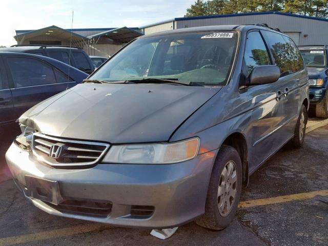 5FNRL18602B043559 - 2002 HONDA ODYSSEY EX GRAY photo 2