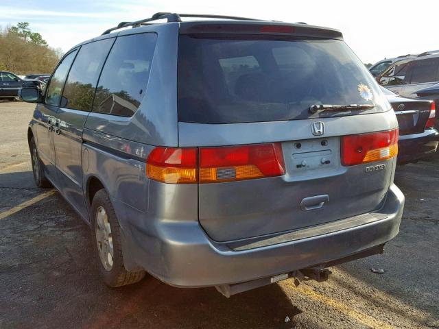 5FNRL18602B043559 - 2002 HONDA ODYSSEY EX GRAY photo 3