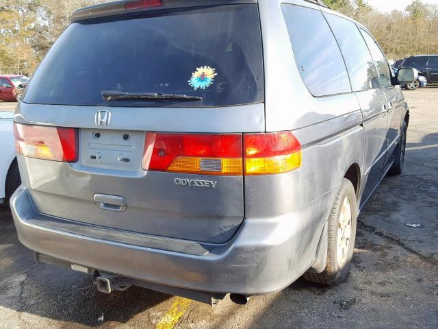 5FNRL18602B043559 - 2002 HONDA ODYSSEY EX GRAY photo 4