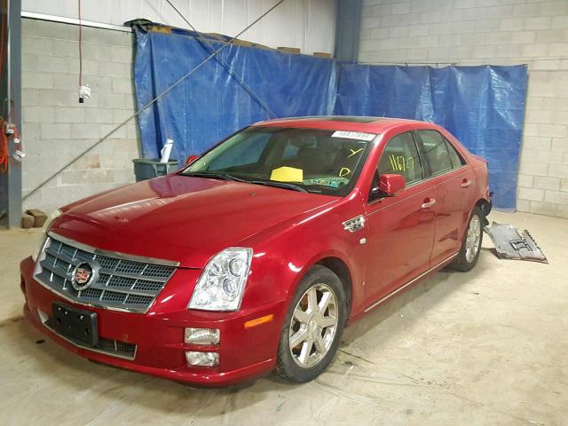 1G6DW67V780133423 - 2008 CADILLAC STS MAROON photo 2