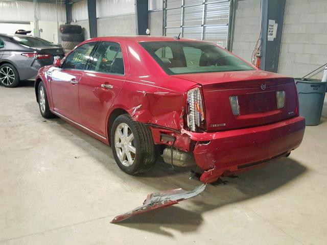 1G6DW67V780133423 - 2008 CADILLAC STS MAROON photo 3