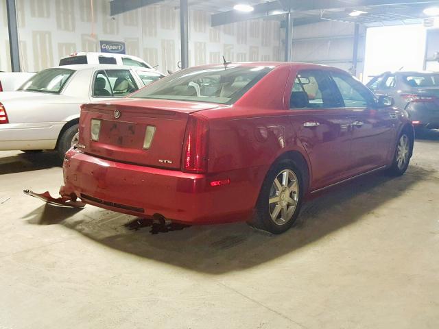 1G6DW67V780133423 - 2008 CADILLAC STS MAROON photo 4