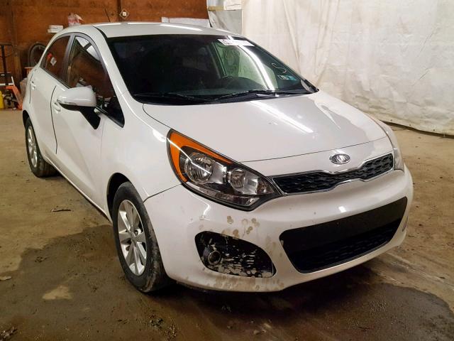 KNADN5A30C6010695 - 2012 KIA RIO EX WHITE photo 1