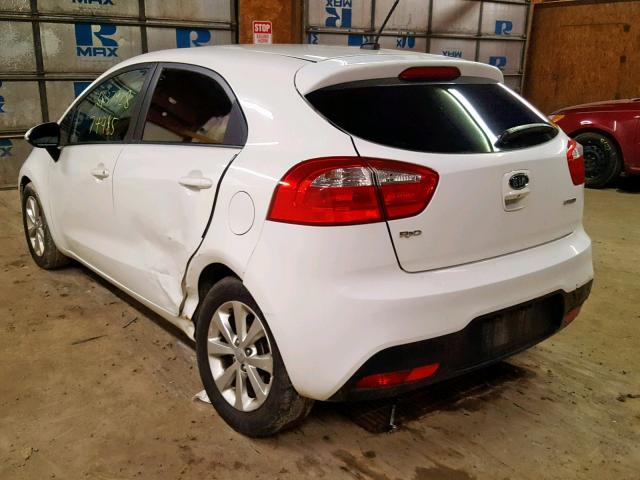 KNADN5A30C6010695 - 2012 KIA RIO EX WHITE photo 3