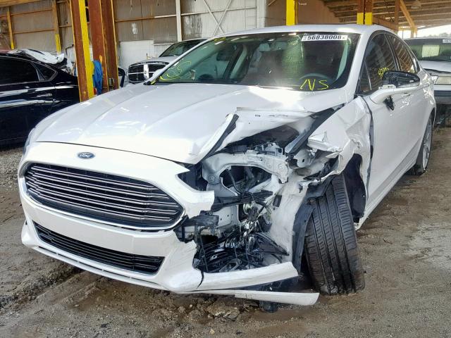 3FA6P0K9XER312194 - 2014 FORD FUSION TIT WHITE photo 2