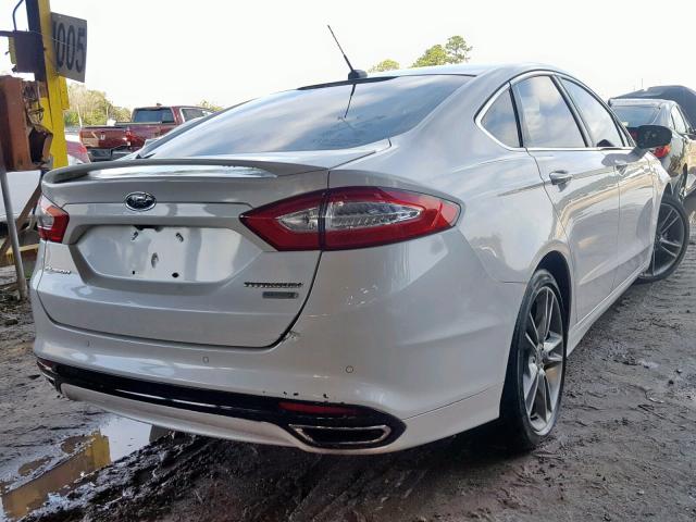 3FA6P0K9XER312194 - 2014 FORD FUSION TIT WHITE photo 4