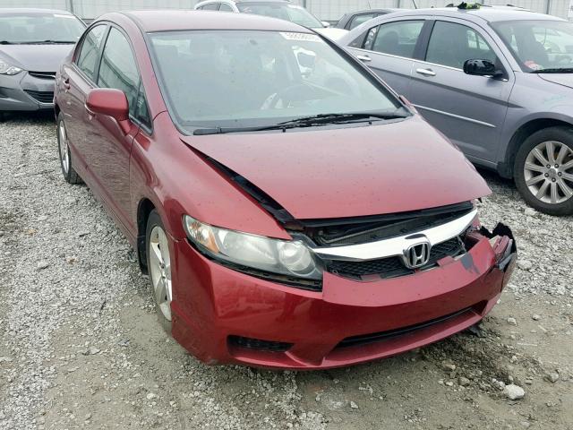 2HGFA16639H508689 - 2009 HONDA CIVIC MAROON photo 1