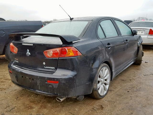 JA3AU86W79U004165 - 2009 MITSUBISHI LANCER GTS BLACK photo 4