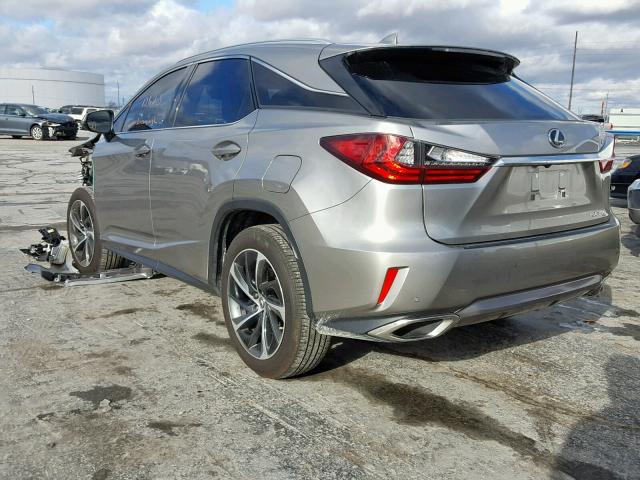 2T2BZMCAXHC128706 - 2017 LEXUS RX 350 SILVER photo 3