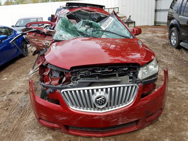 1G4GC5ERXCF315332 - 2012 BUICK LACROSSE RED photo 9