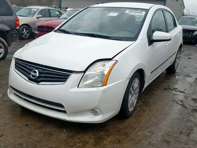 3N1AB6AP3BL689862 - 2011 NISSAN SENTRA 2.0 WHITE photo 2