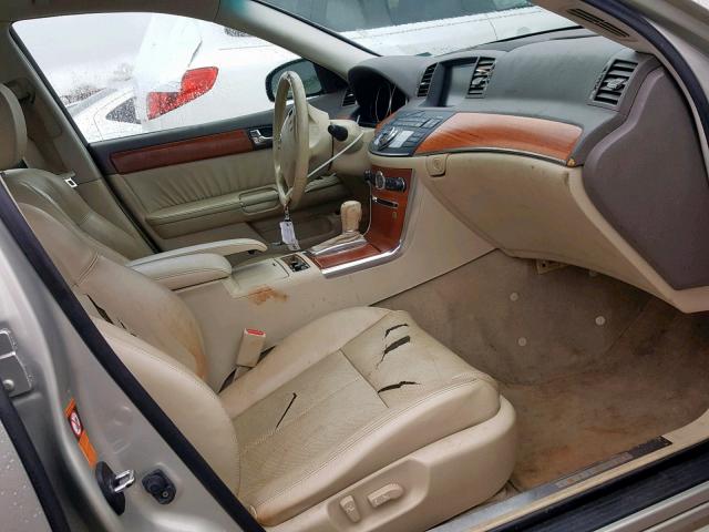 JNKAY01E86M115596 - 2006 INFINITI M35 BASE GOLD photo 5