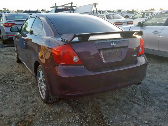 JTKDE177X60088584 - 2006 TOYOTA SCION TC 勃艮第红 照片 3
