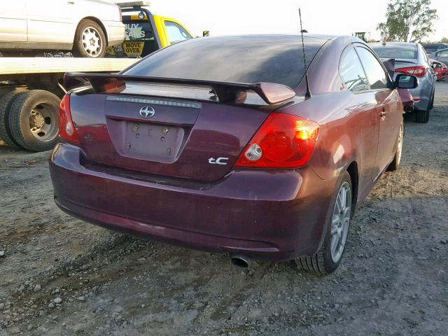 JTKDE177X60088584 - 2006 TOYOTA SCION TC 勃艮第红 照片 4