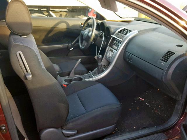 JTKDE177X60088584 - 2006 TOYOTA SCION TC 勃艮第红 照片 5
