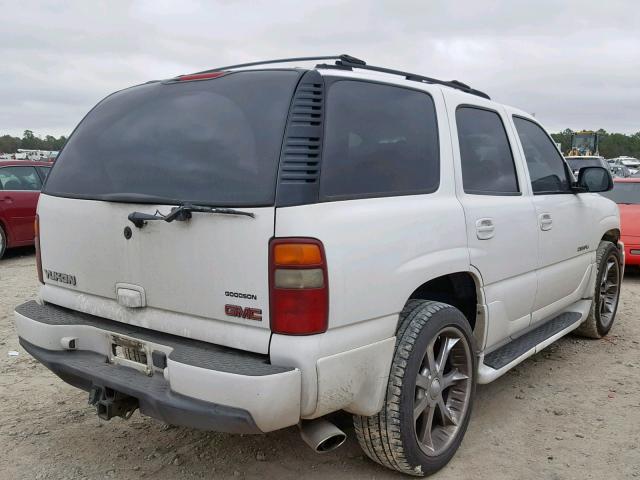 1GKEK63U21J300365 - 2001 GMC DENALI WHITE photo 4