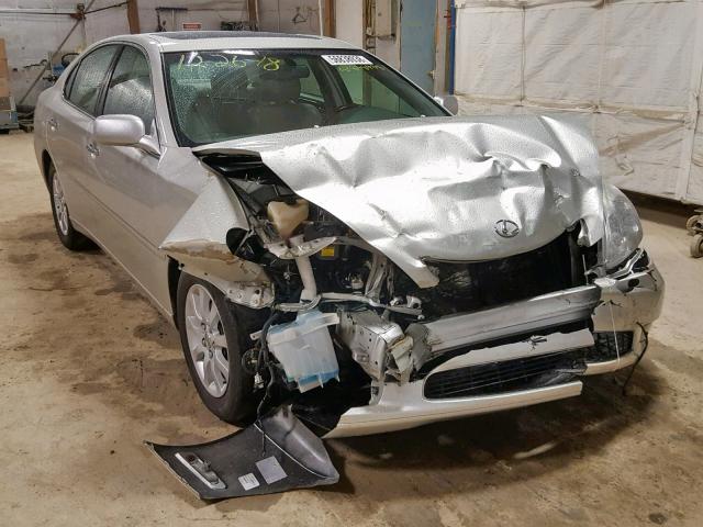 JTHBA30G345005303 - 2004 LEXUS ES 330 SILVER photo 1