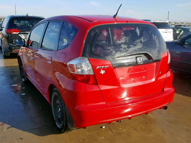 JHMGE8H20AC038203 - 2010 HONDA FIT RED photo 3