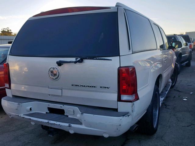 3GYFK66NX4G300991 - 2004 CADILLAC ESCALADE E WHITE photo 4