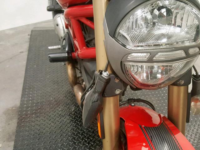 ZDM1RARR7DB062785 - 2013 DUCATI MONSTER 11 RED photo 9