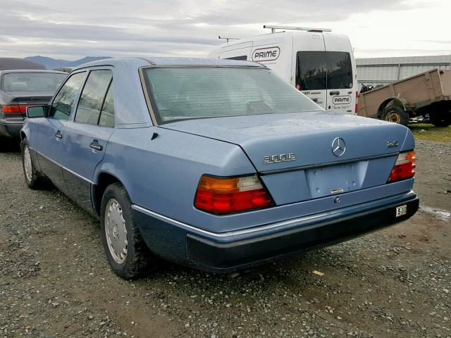 WDBEA26D9MB328681 - 1991 MERCEDES-BENZ 300 E 2.6 BLUE photo 3