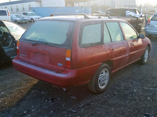 1FAFP15P6WW238786 - 1998 FORD ESCORT SE RED photo 4