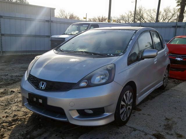 JHMGE8G52CC030666 - 2012 HONDA FIT SPORT SILVER photo 2