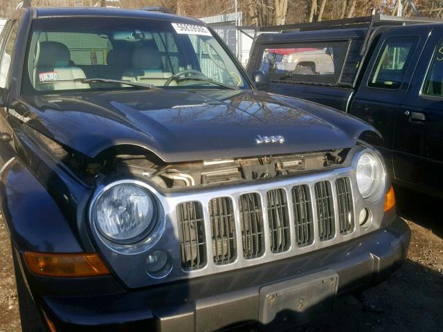 1J4GL58K55W689167 - 2005 JEEP LIBERTY LI BLACK photo 9