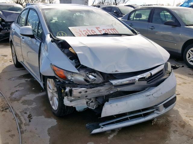 19XFB2F91CE019223 - 2012 HONDA CIVIC EXL BLUE photo 1