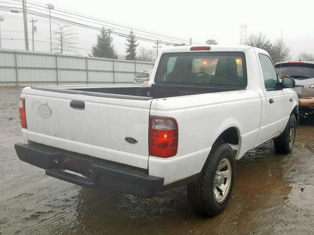 1FTYR10D94PA78100 - 2004 FORD RANGER WHITE photo 4