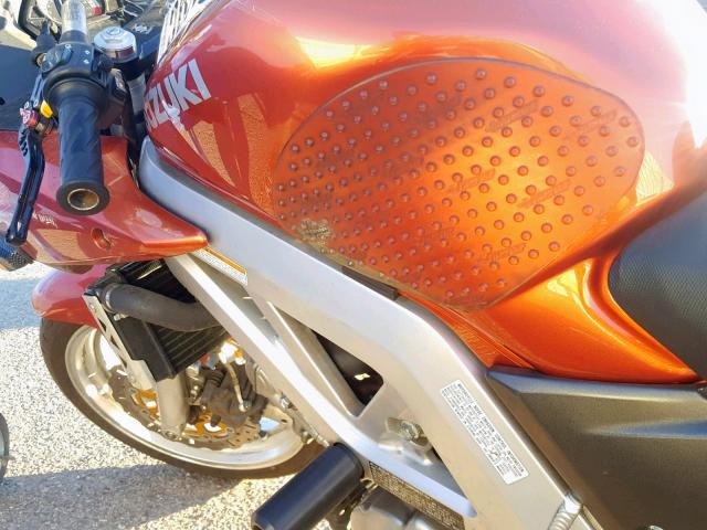 JS1VP53A332104469 - 2003 SUZUKI SV650 ORANGE photo 9