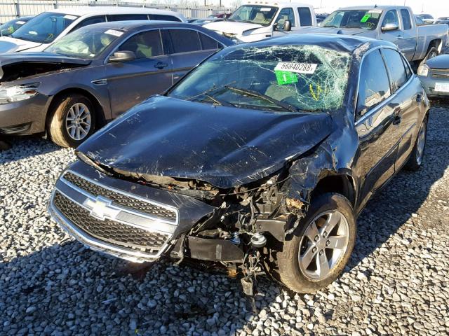 1G11B5SA2DF355197 - 2013 CHEVROLET MALIBU LS BLACK photo 2