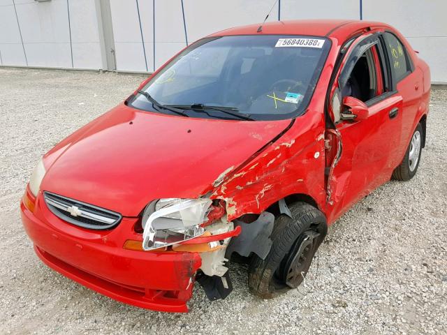 KL1TD56666B628160 - 2006 CHEVROLET AVEO BASE Qırmızı foto 2