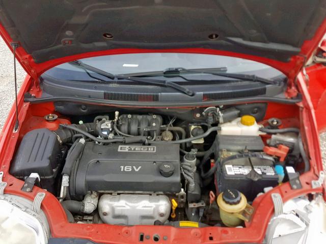 KL1TD56666B628160 - 2006 CHEVROLET AVEO BASE Qırmızı foto 7
