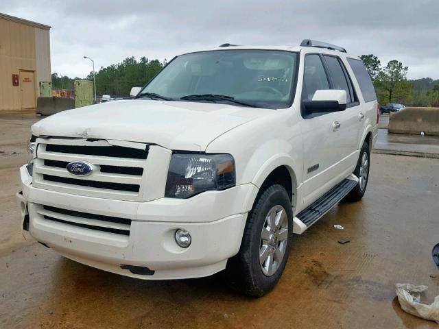 1FMFU19557LA78880 - 2007 FORD EXPEDITION WHITE photo 2