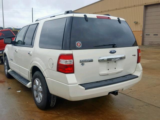 1FMFU19557LA78880 - 2007 FORD EXPEDITION WHITE photo 3