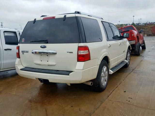 1FMFU19557LA78880 - 2007 FORD EXPEDITION WHITE photo 4