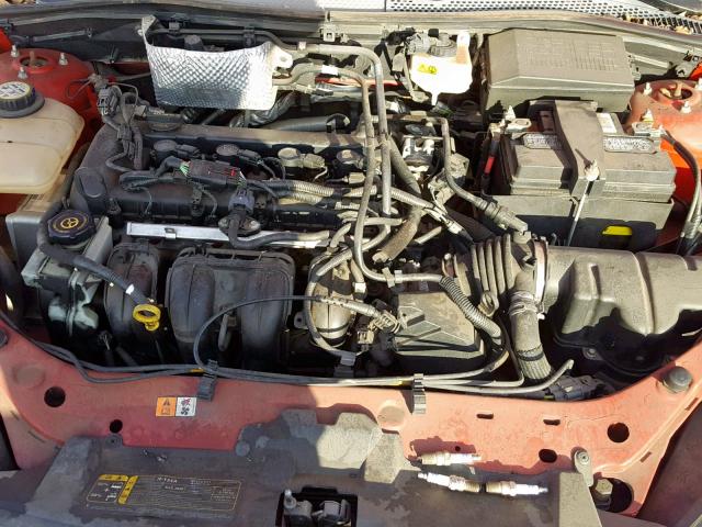 1FAFP31N86W167686 - 2006 FORD FOCUS ZX3 RED photo 7