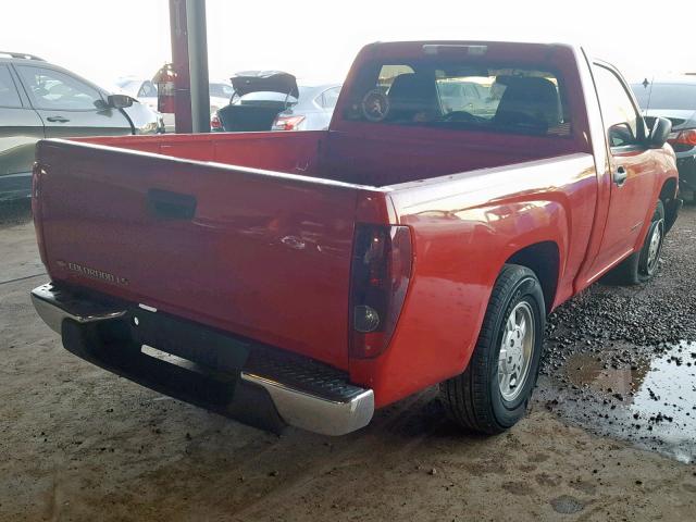 1GCCS148348224609 - 2004 CHEVROLET COLORADO RED photo 4