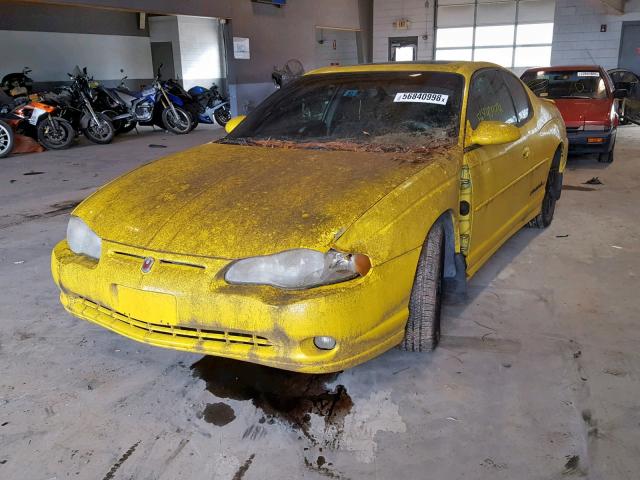 2G1WX12K239189912 - 2003 CHEVROLET MONTE CARL YELLOW photo 2