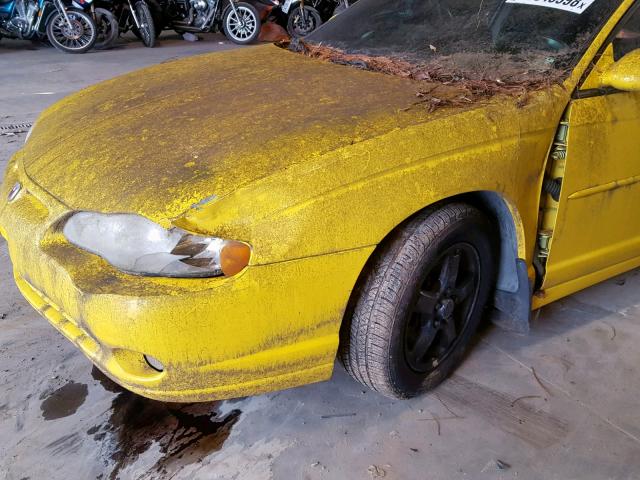 2G1WX12K239189912 - 2003 CHEVROLET MONTE CARL YELLOW photo 9