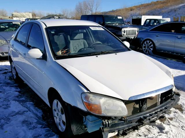 KNAFE121685506225 - 2008 KIA SPECTRA EX WHITE photo 1