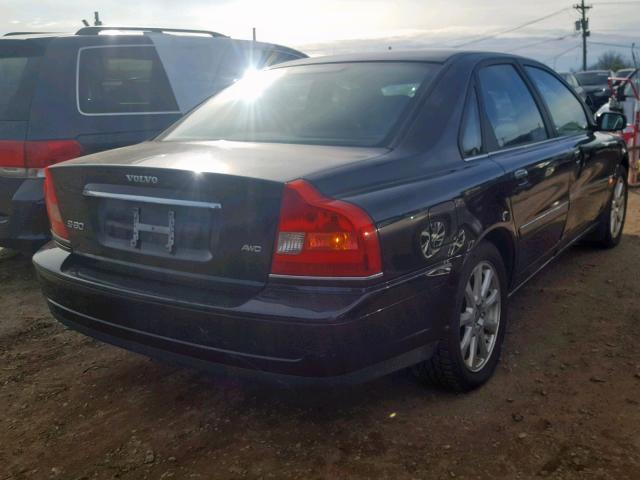 YV1TH592651396115 - 2005 VOLVO S80 2.5T BLACK photo 4