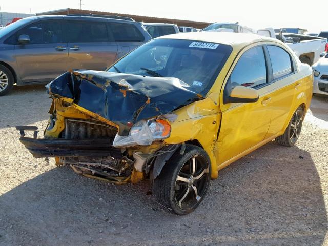 KL1TD56687B091678 - 2007 CHEVROLET AVEO BASE Sarı foto 2