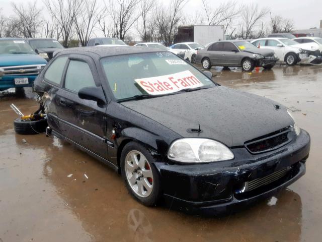 2HGEJ6344TH122236 - 1996 HONDA CIVIC DX BLACK photo 1